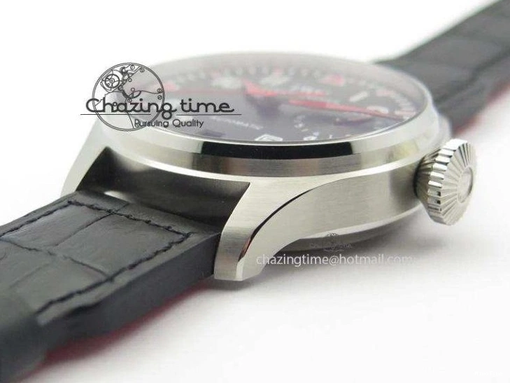 MIROTIME 0220 RelaxedFit Big Pilot Real PR IW500435 “Muhammad Ali” ZF Best Edition On Black Leather Strap A 7295